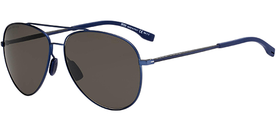 Hugo Boss Polarized Men's Blue Aviator Sunglasses - B0938S 0HH5 SP ...